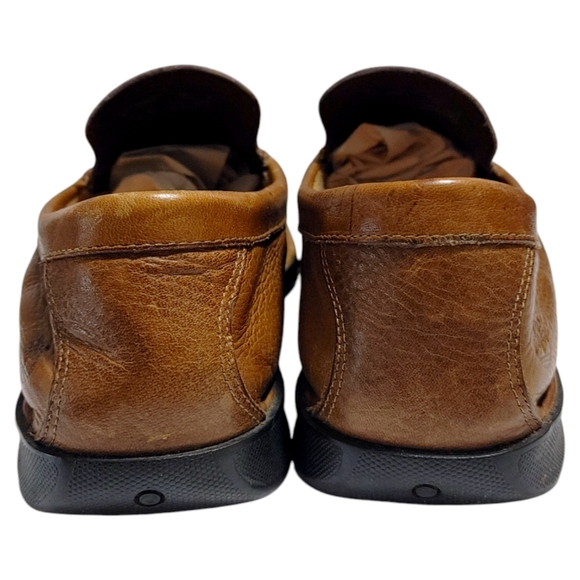 Timberland Smart Comfort Brown Leather Slip On Square Toe Loafers Mens Size 9 - Picture 6 of 9